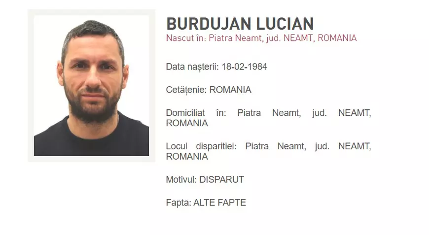  Fostul fotbalist Lucian Burdujan, dat dispărut de familie, a fost găsit